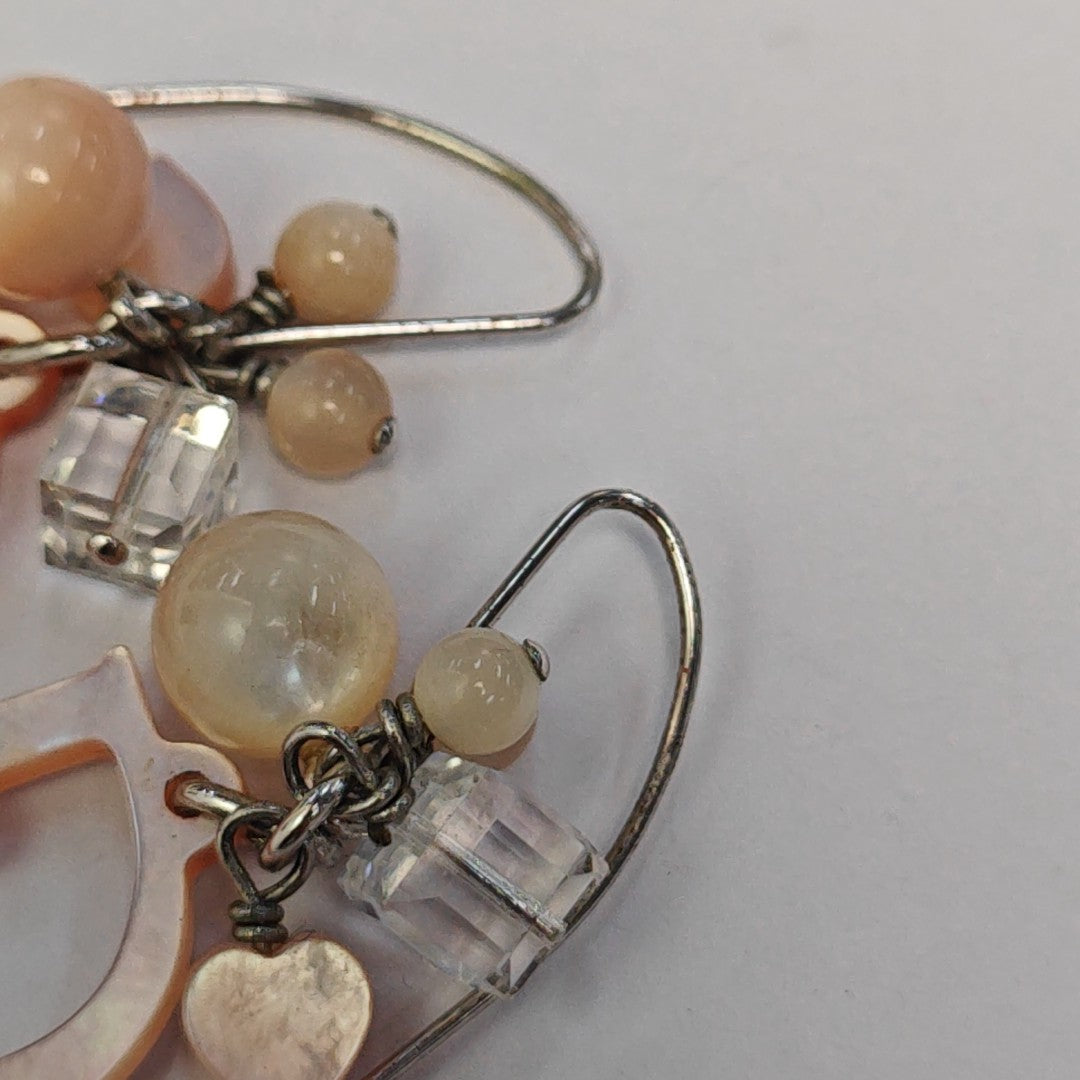 Dior Oblique Synthetic Material Silver Earrings