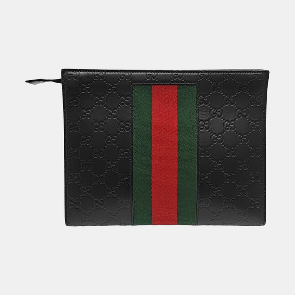 Signature Monogram Calfskin Black
