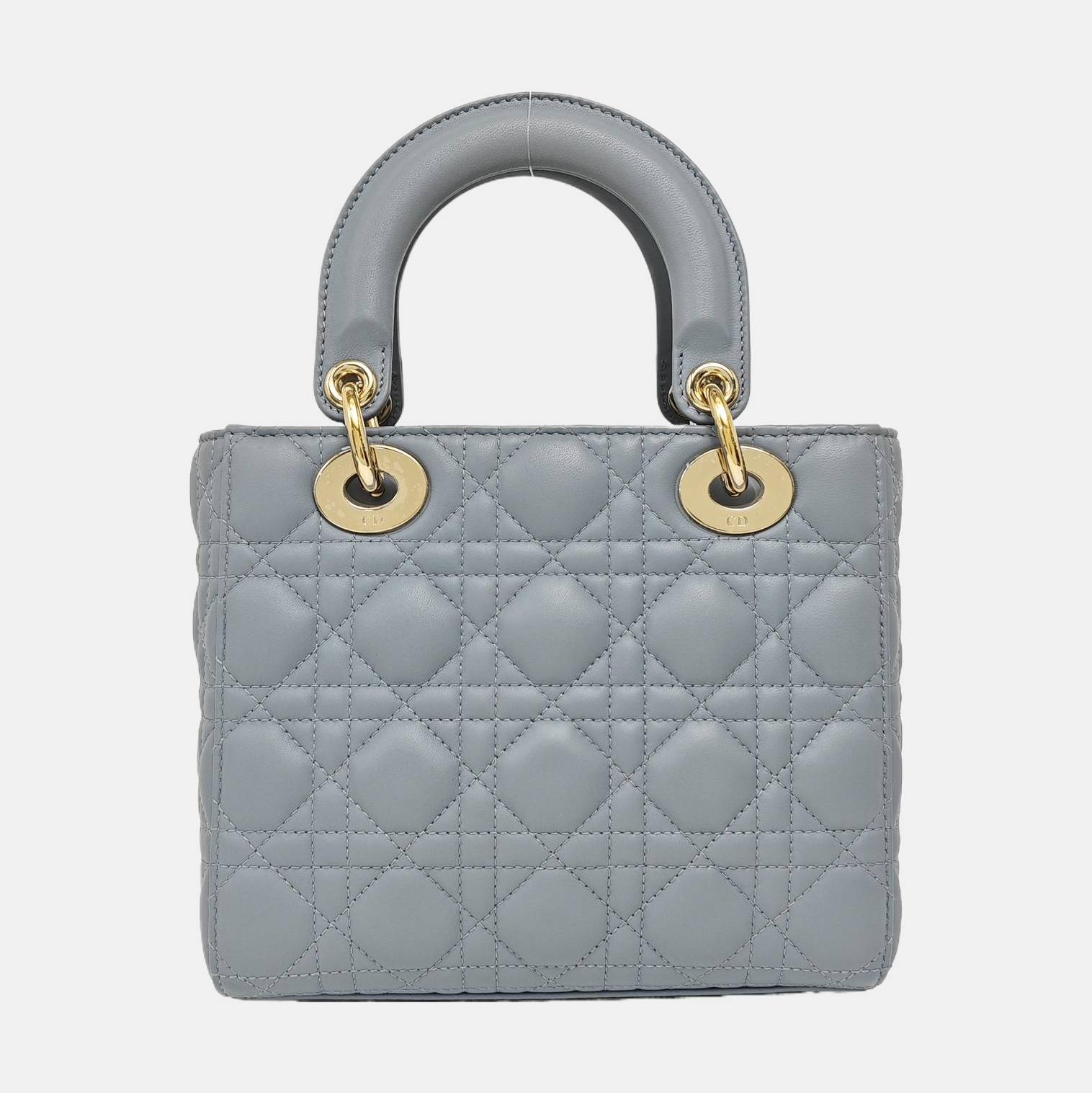 Lady Dior Small Cannage Lambskin Blue