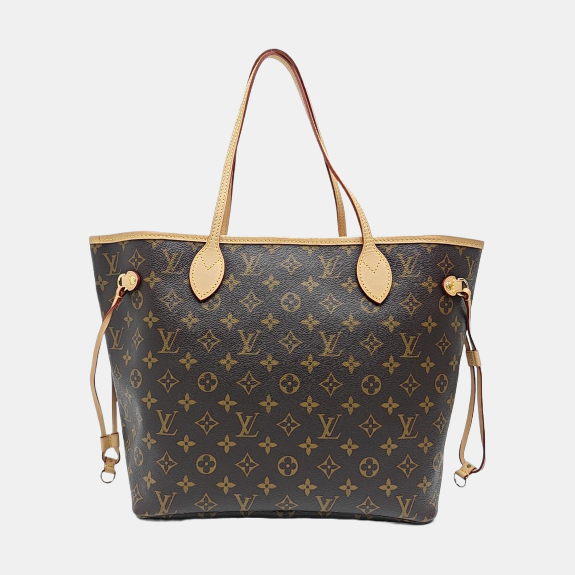 NEVERFULL MM Monogram Coated Canvas Brown