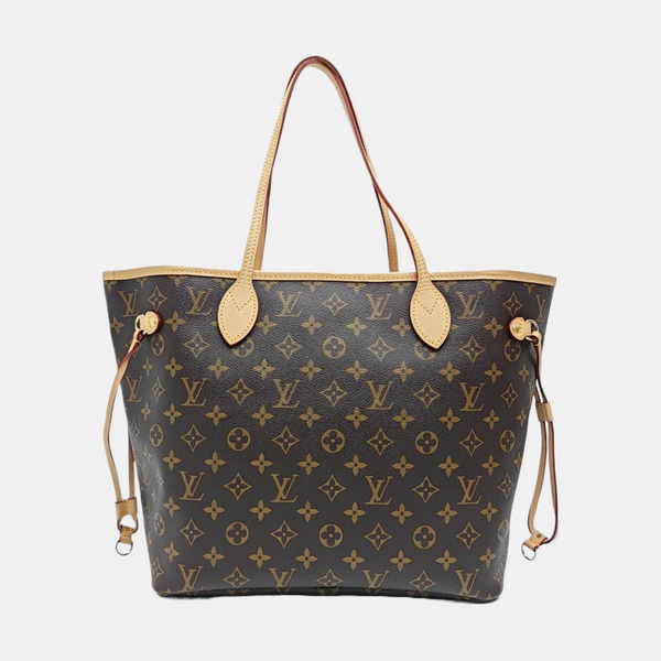 NEVERFULL MM Monogram Coated Canvas Brown