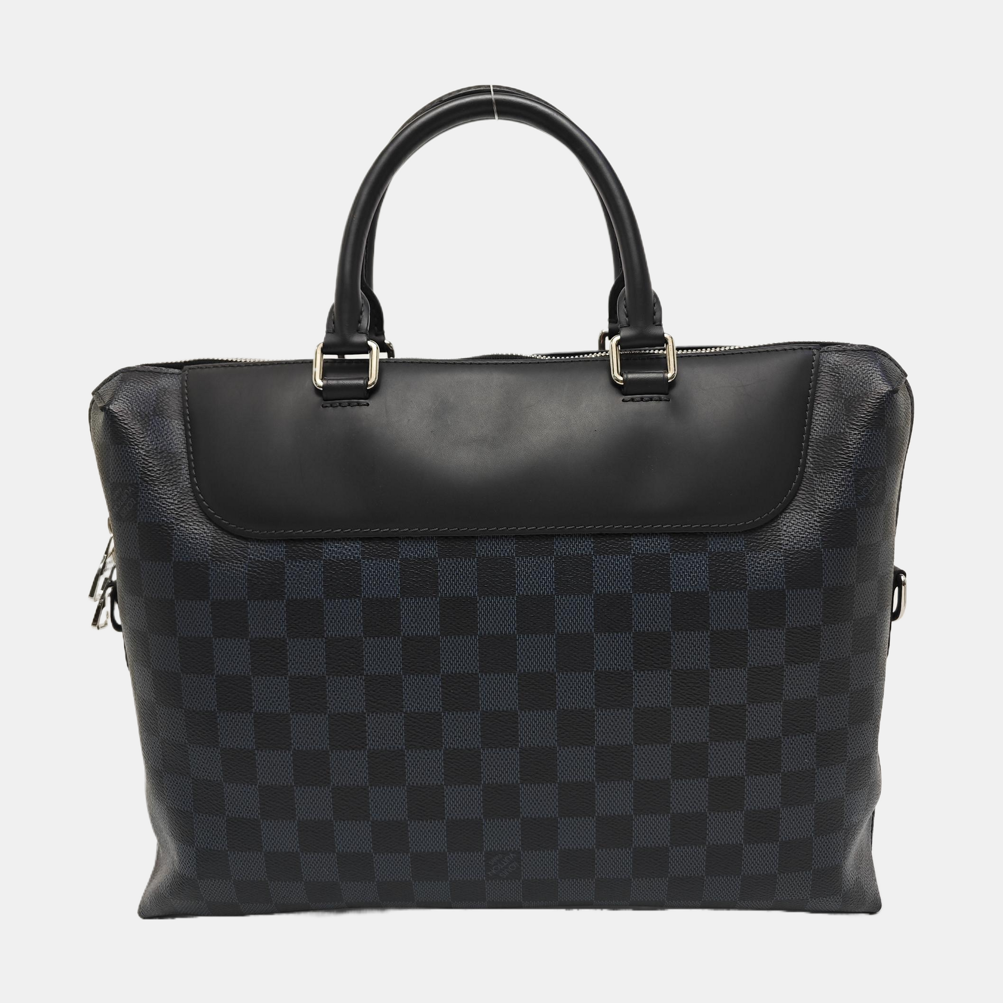 PORTE-DOCUMENTS Damier Coated Canvas Blue