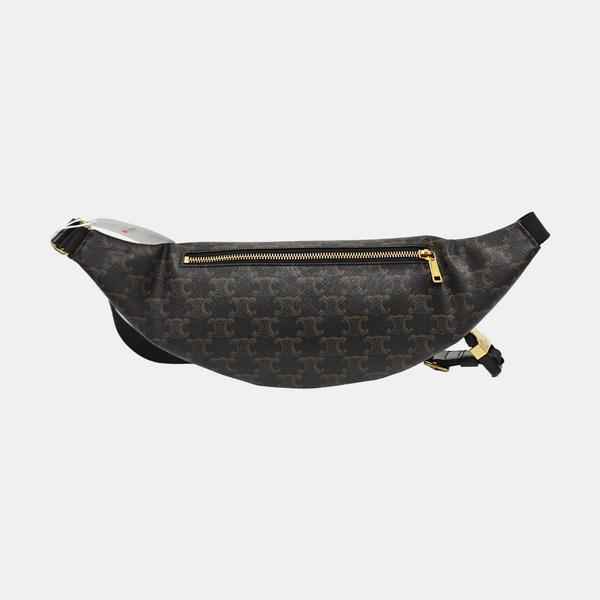 TRIOMPHE CANVAS Large Coated Canvas Black