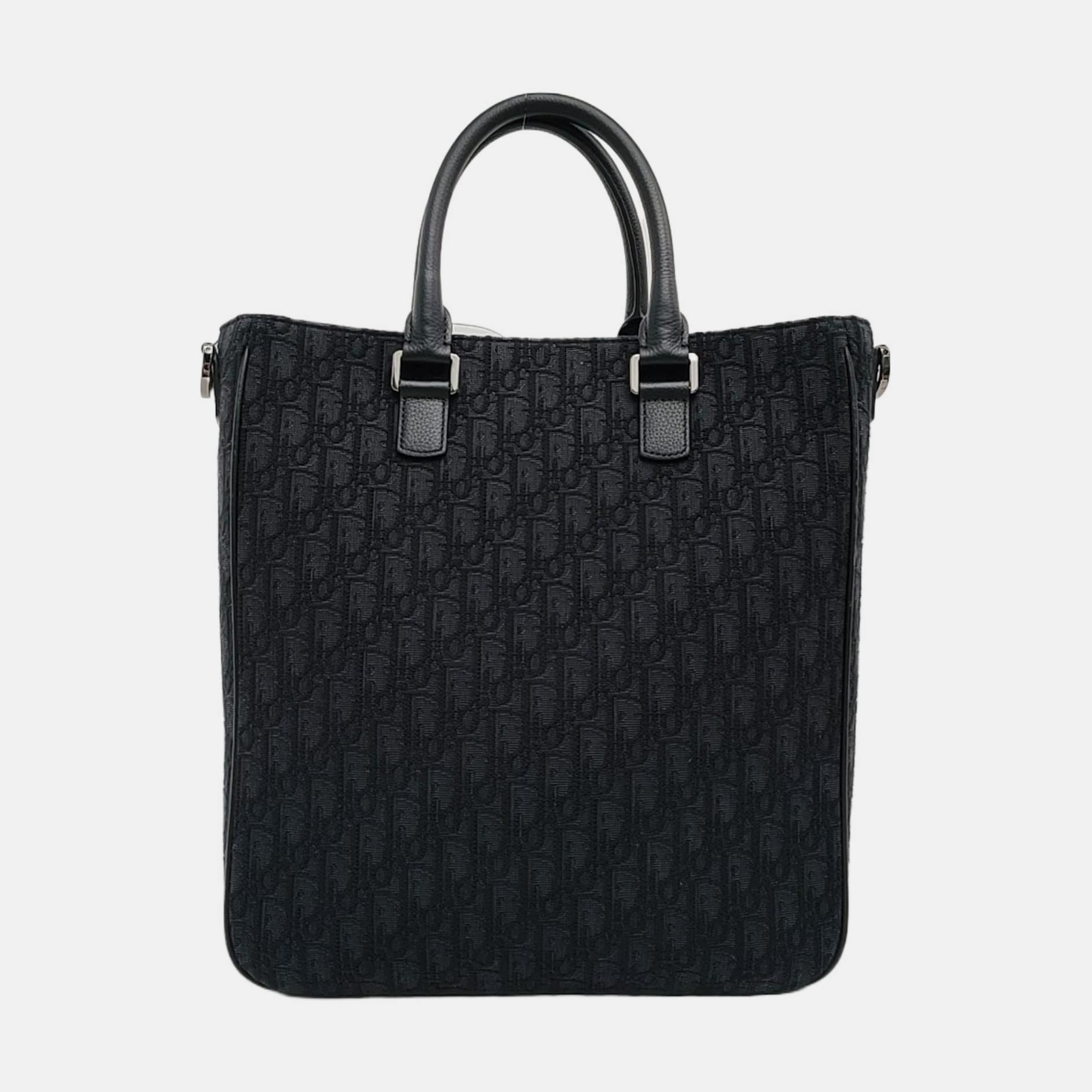 Authenticated pre-owned  Saddle Monogram Canvas Black - Tote Bag at Looply