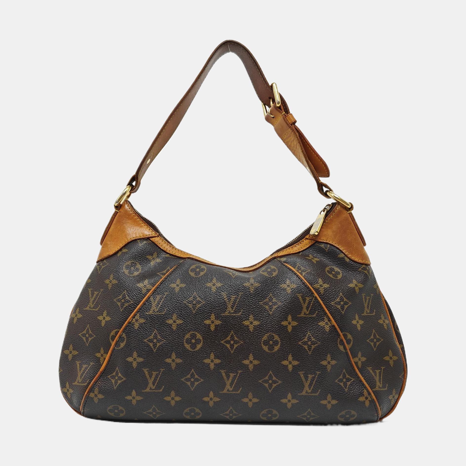 VINTAGE THAMES GM Monogram Coated Canvas Brown
