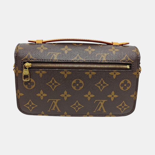 MÉTIS EAST WEST Monogram Coated Canvas Brown