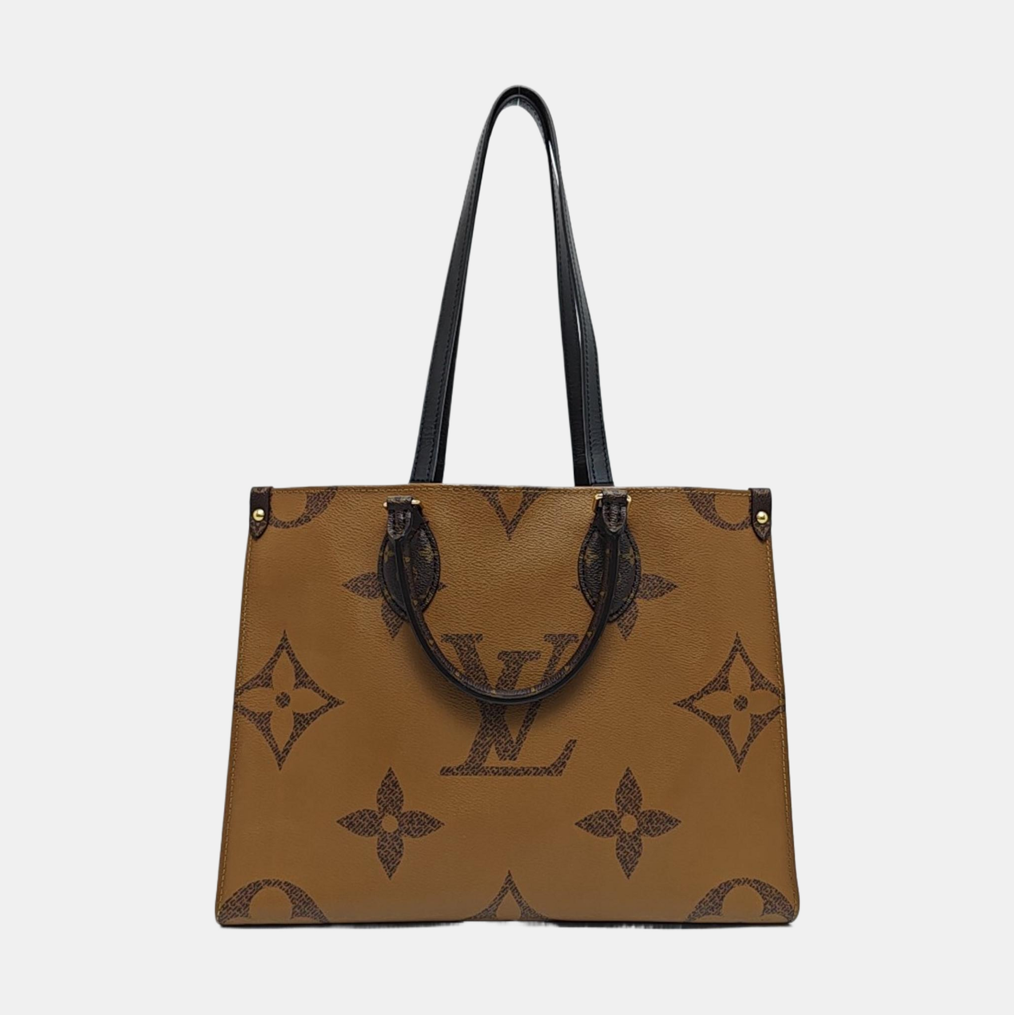 ONTHEGO MM Monogram Coated Canvas Brown