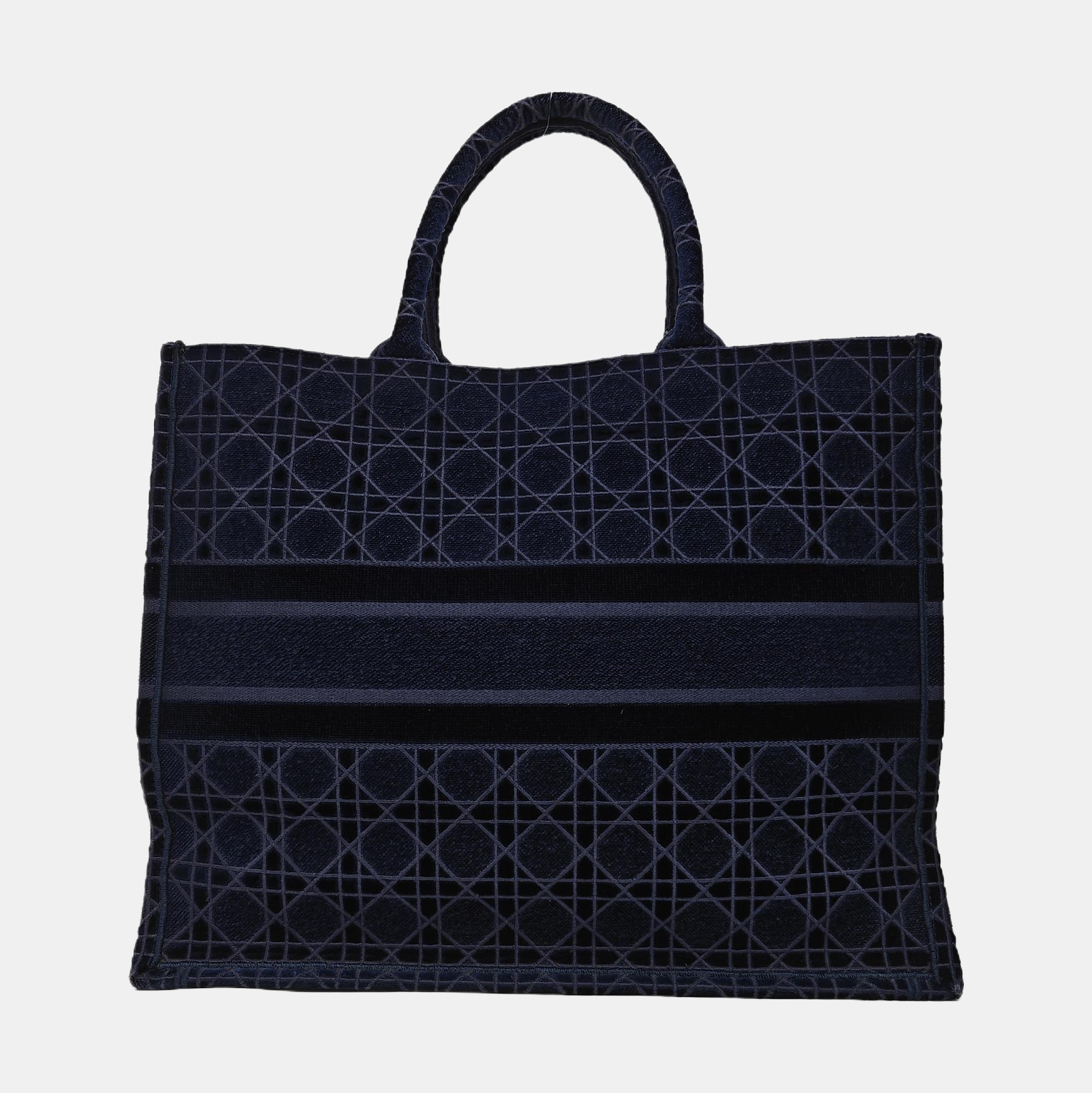 Book Tote Large Fabric Blue