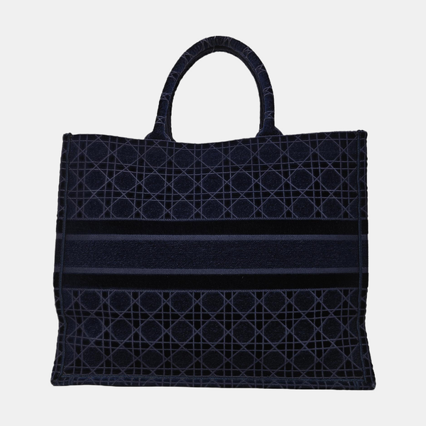 Book Tote Large Fabric Blue