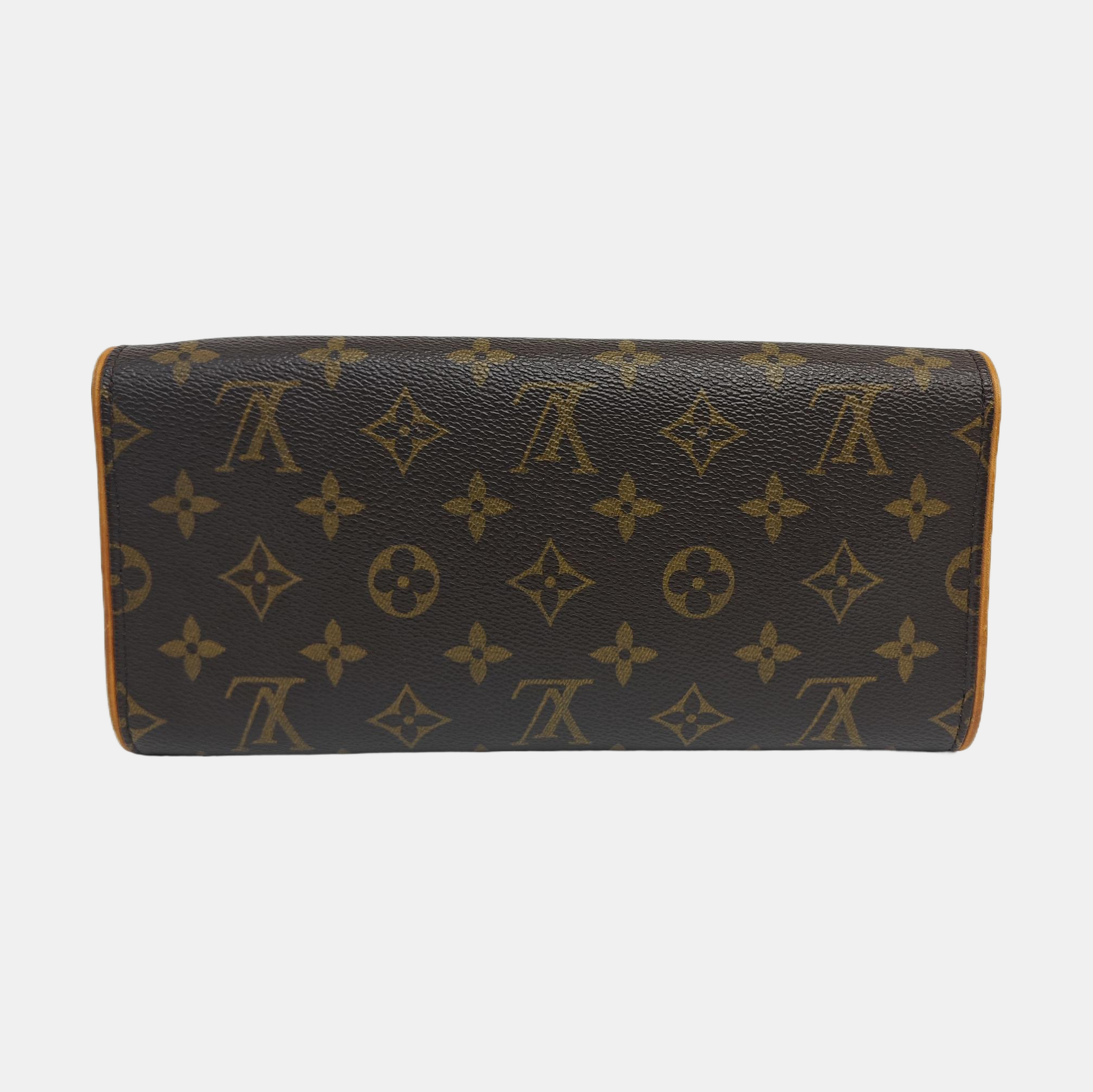 TWIN GM Monogram Coated Canvas Brown