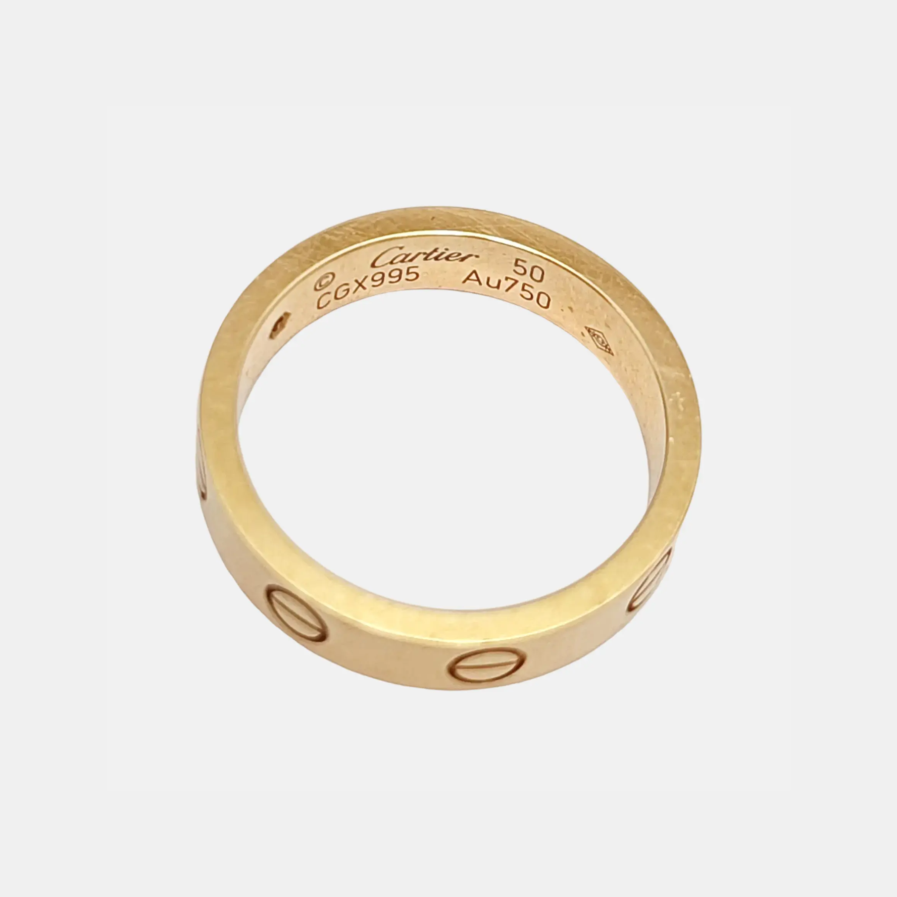 LOVE 18k Rose Gold Ring EU 50