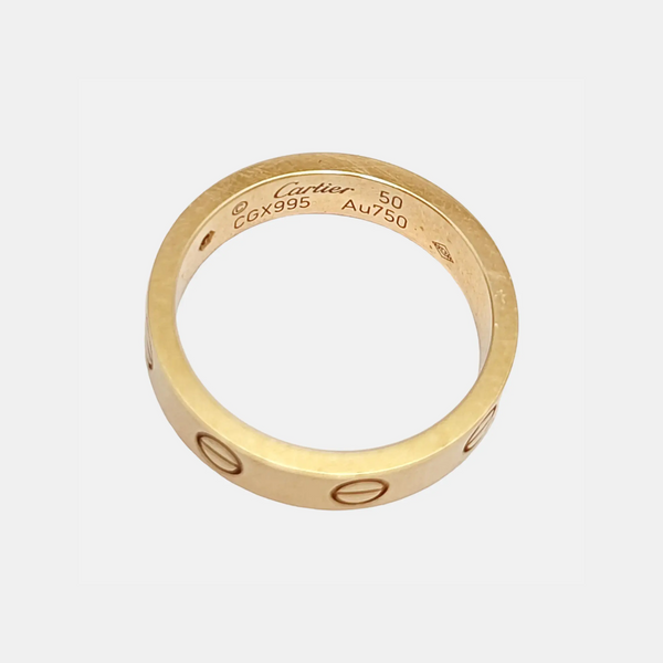 LOVE 18k Rose Gold Ring EU 50