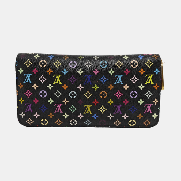 LV × TM ZIPPY Monogram Coated Canvas Black Wallet