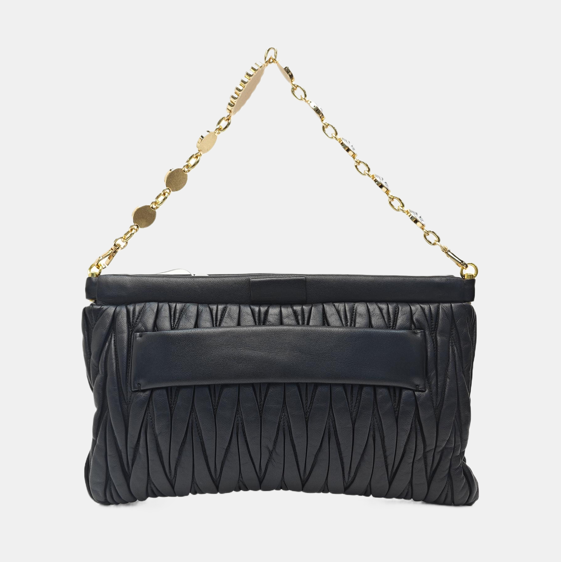 Matelassé Quilted Lambskin Black