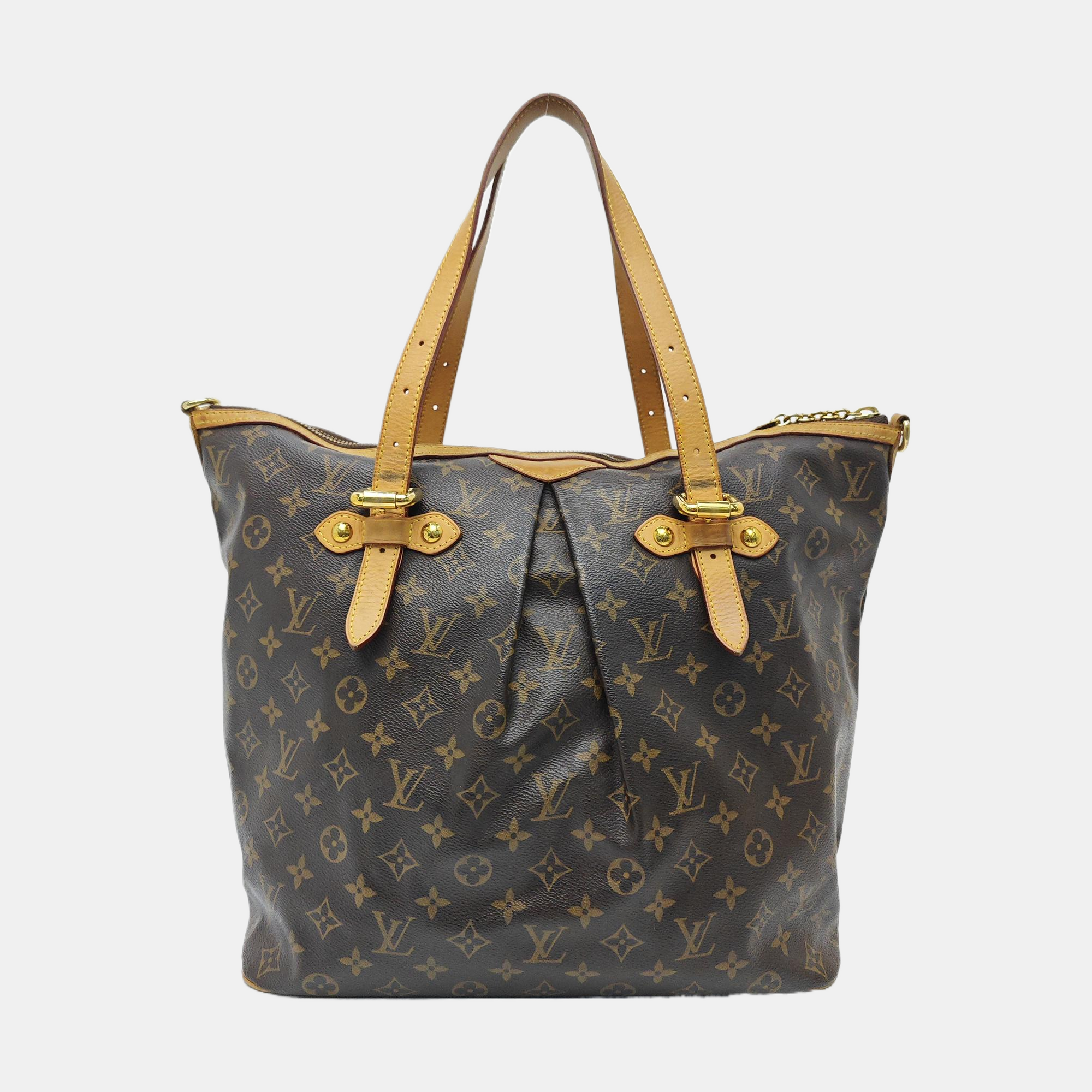 PALERMO GM Monogram Coated Canvas Brown