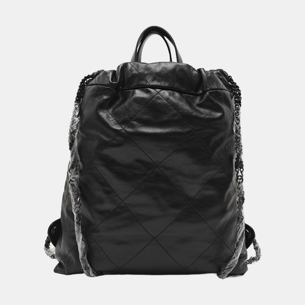 CHANEL 22 Small Quilted Calfskin Black