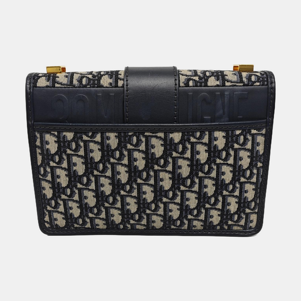 30 Montaigne Oblique Canvas Blue