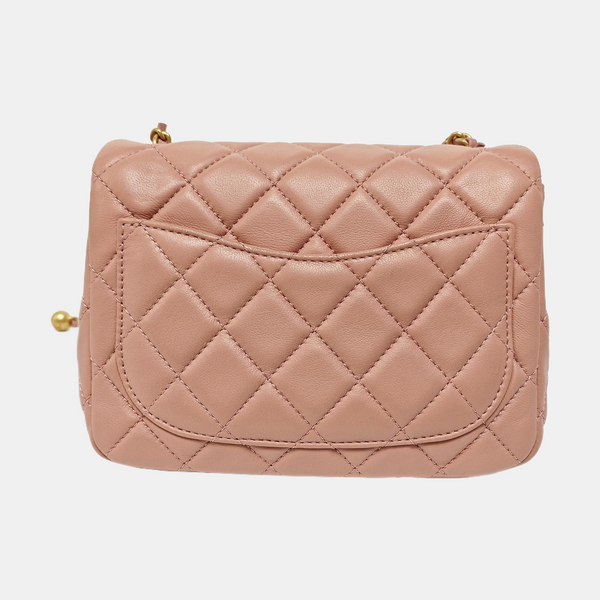 CLASSIC FLAP Mini Quilted Lambskin Pink
