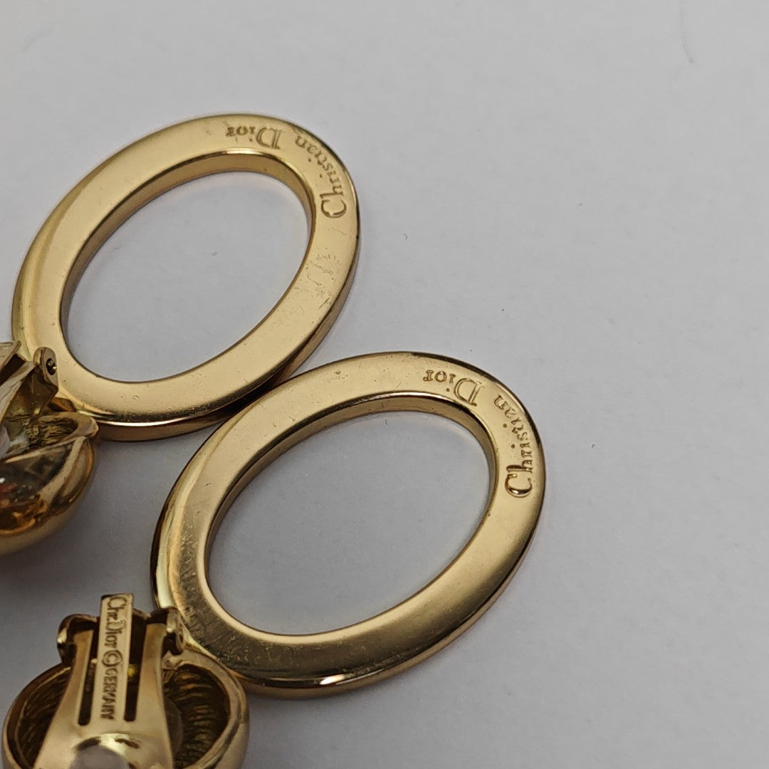 Metal Gold Clip On Earrings