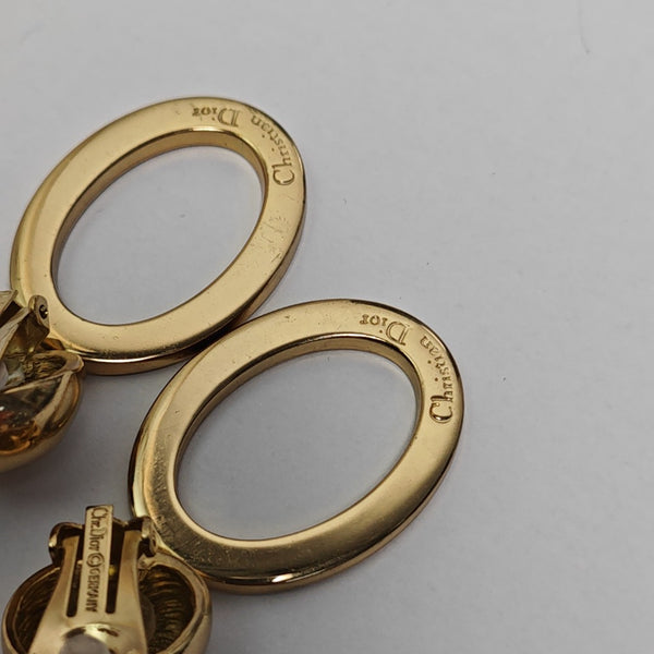 Metal Gold Clip On Earrings