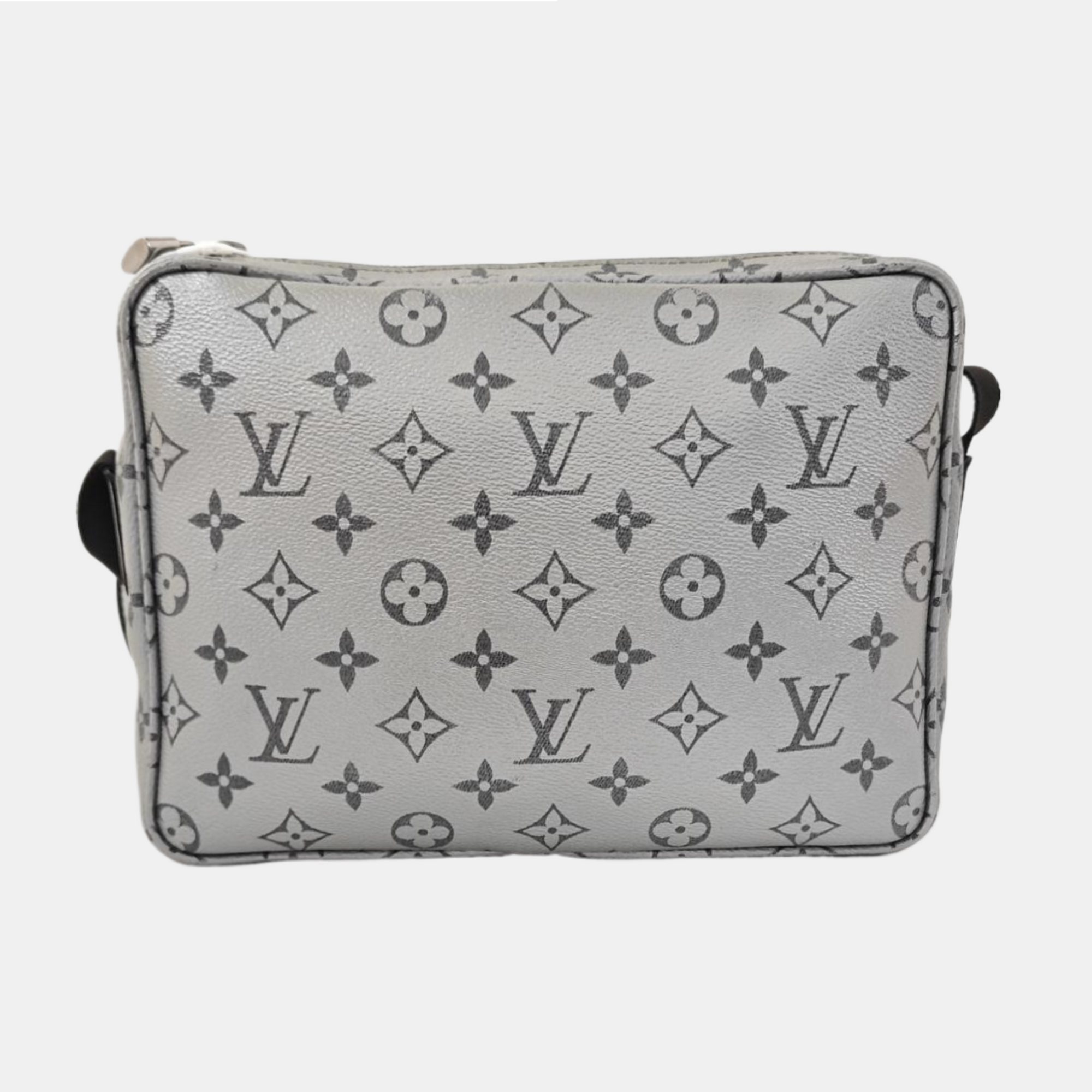 TRIO Monogram Calfskin Gray