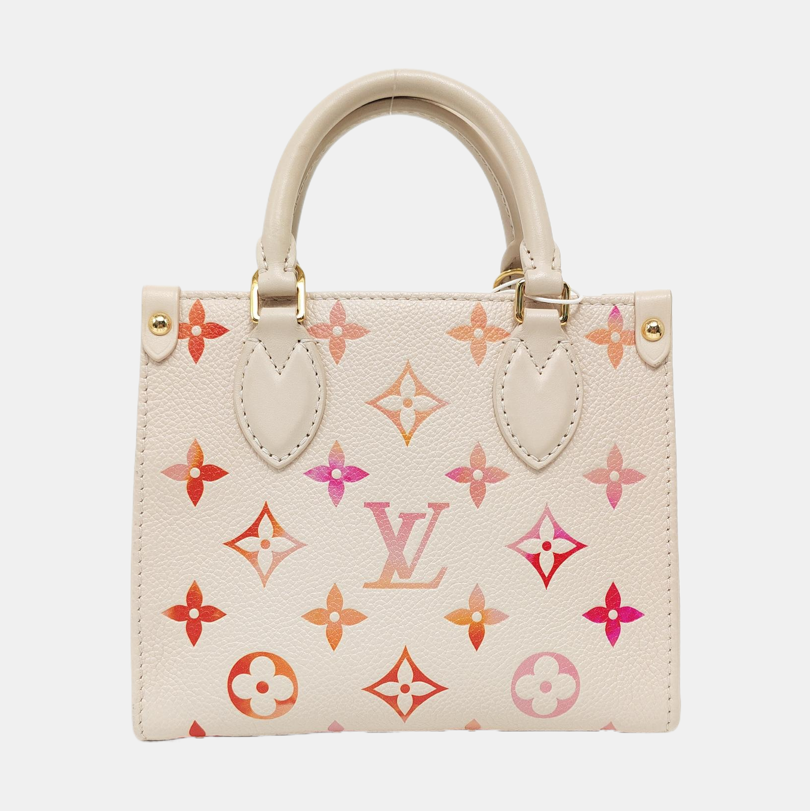 ONTHEGO BB Monogram Calfskin Beige