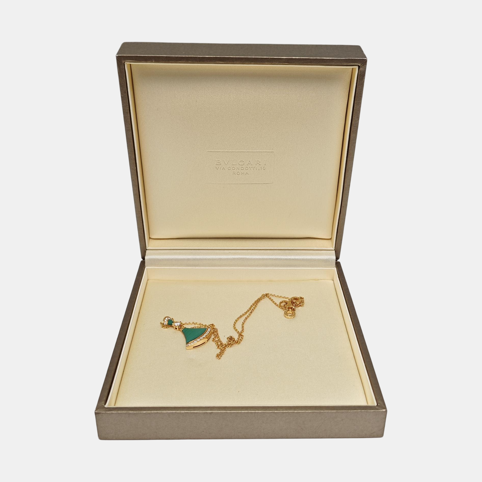 DIVAS' DREAM 18k Rose Gold Green Necklace