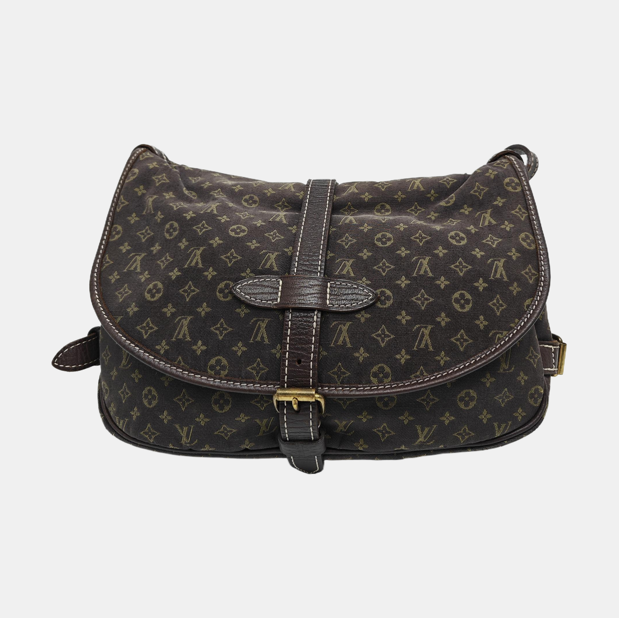 SAUMUR 28 Monogram Canvas Brown