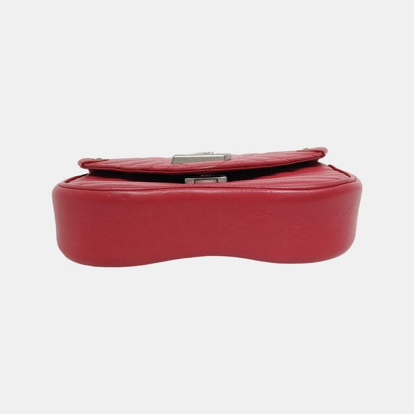 NEW WAVE PM Quilted Calfskin Red
