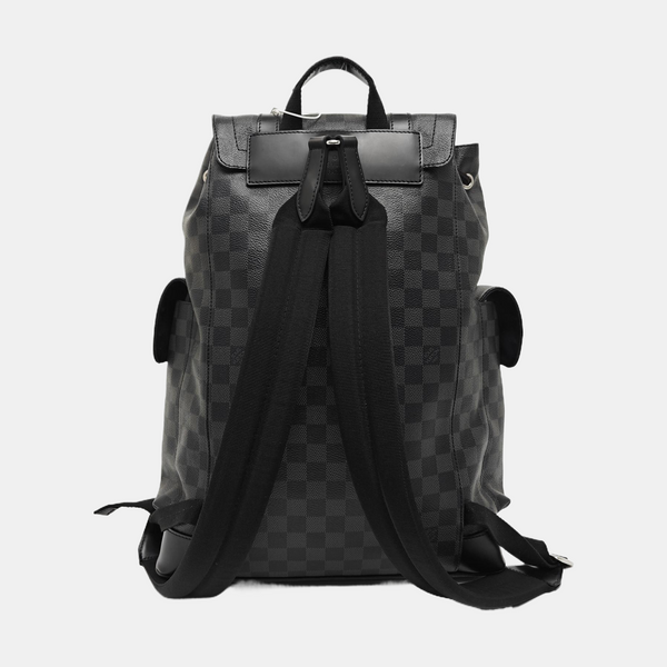 CHRISTOPHER MM Damier Graphite Coated Canvas Gray