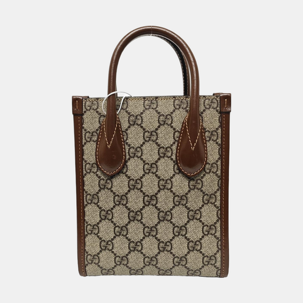 Retro Mini Monogram Coated Canvas Beige
