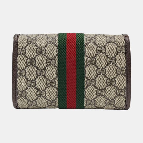 Rajah Mini Monogram Coated Canvas Beige