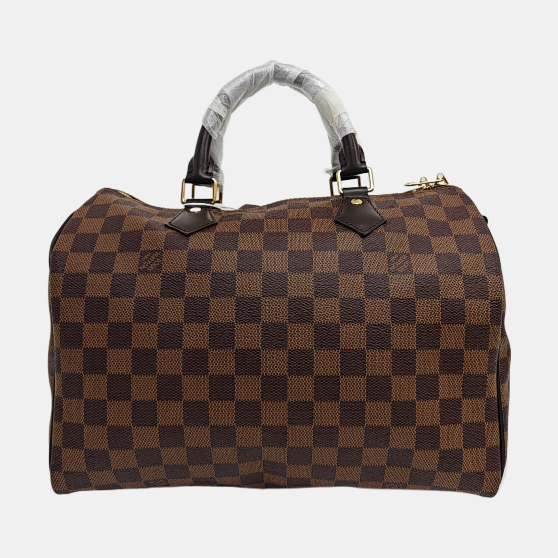 SPEEDY 30 Damier Ebene Coated Canvas Brown
