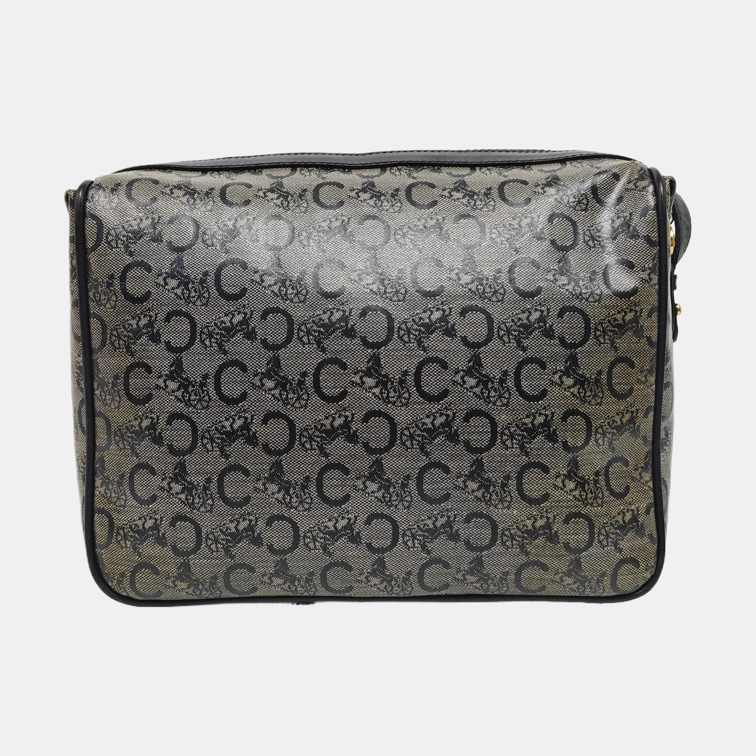 Coated Canvas Shoulder Bag Blue