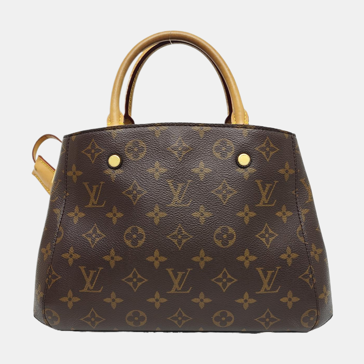 MONTAIGNE Monogram Coated Canvas Brown