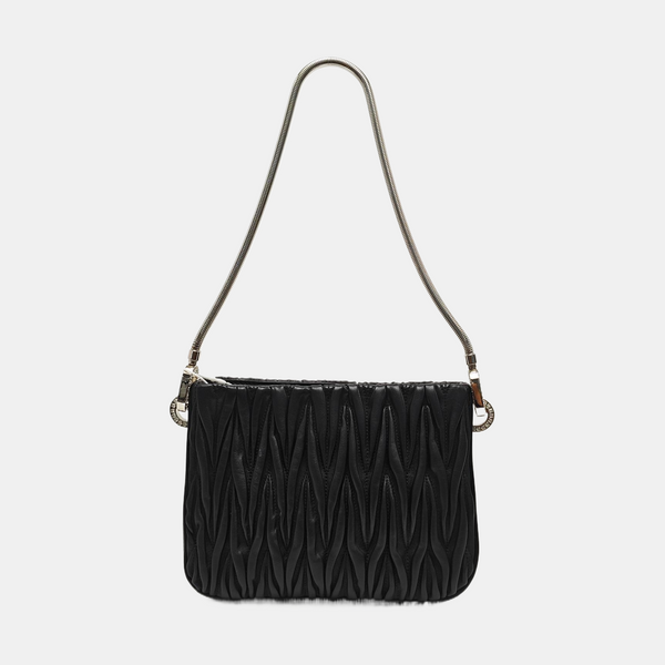 Matelassé Quilted Lambskin Black