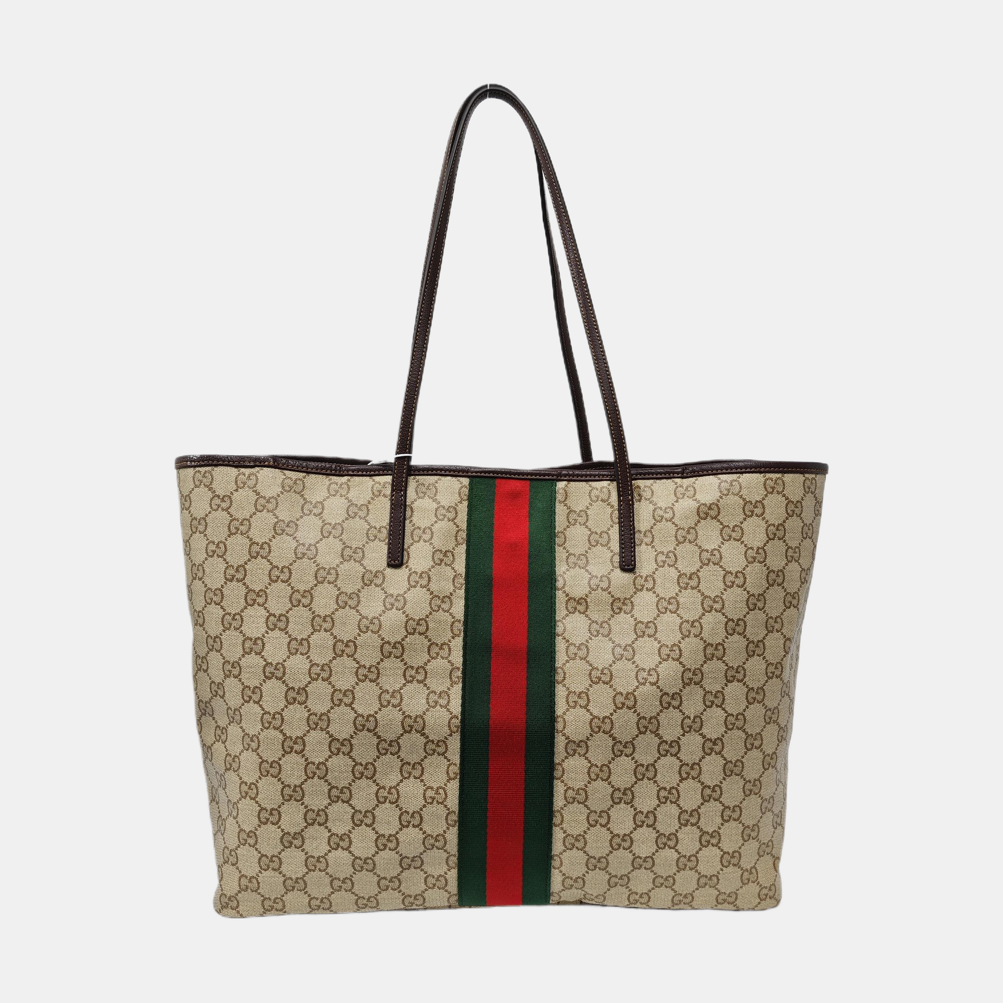 Tribeca Large Monogram Coated Canvas Beige