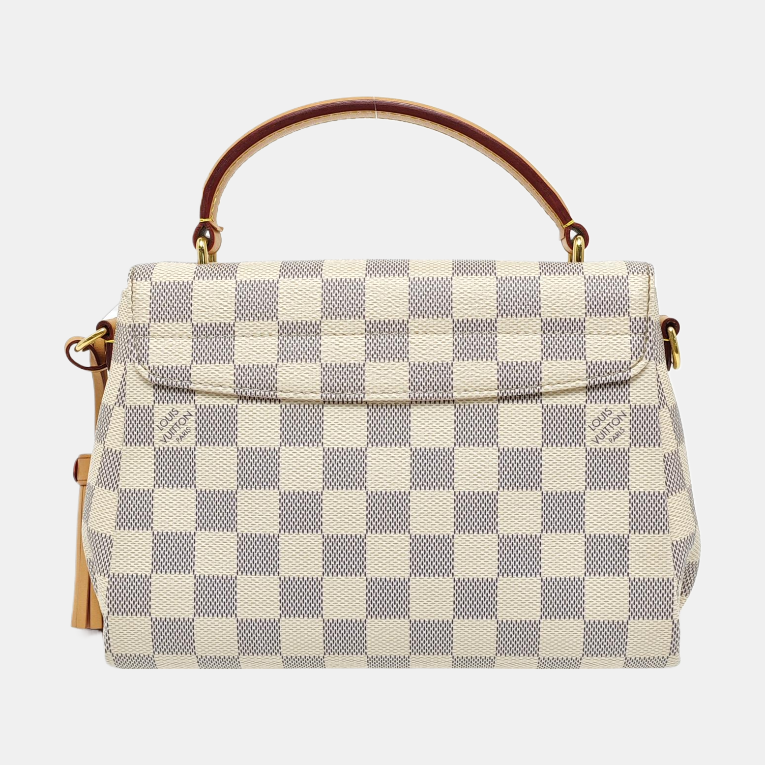 CROISETTE Damier Azur Coated Canvas White