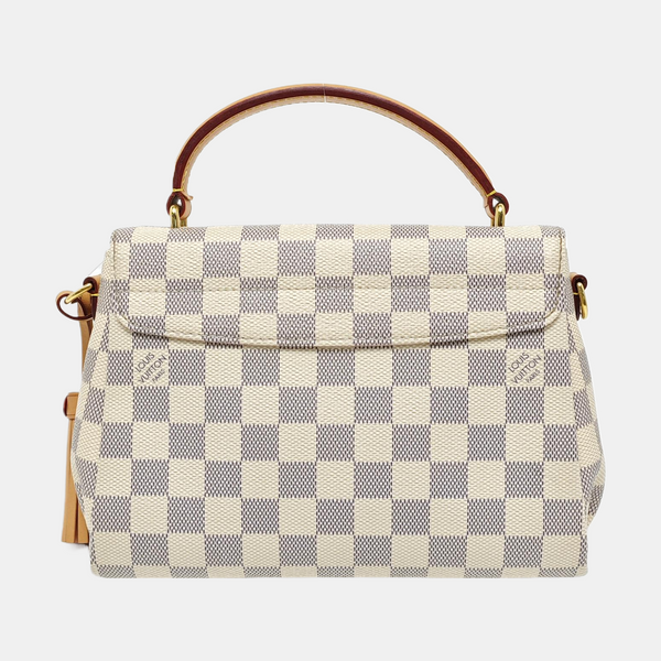 CROISETTE Damier Azur Coated Canvas White