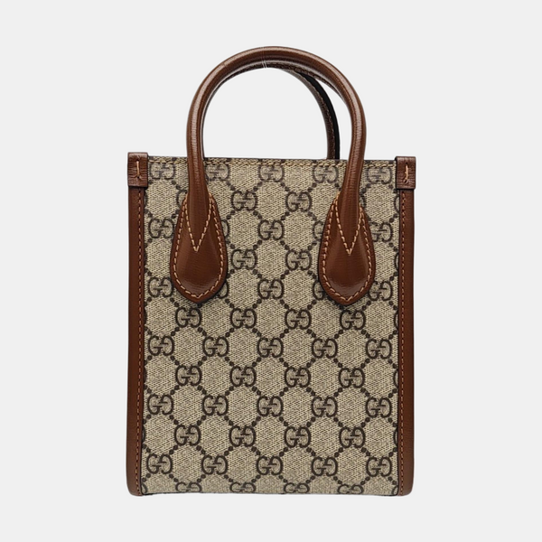 Retro Mini Monogram Coated Canvas Beige