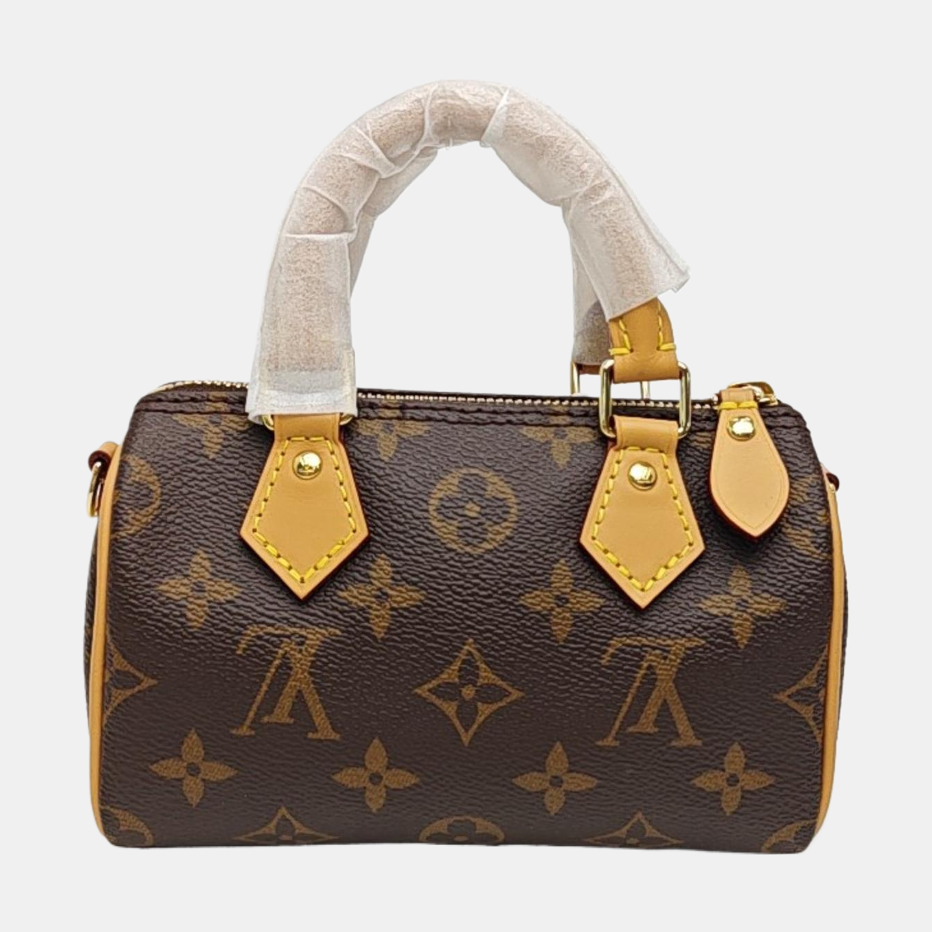 SPEEDY Nano Monogram Coated Canvas Brown