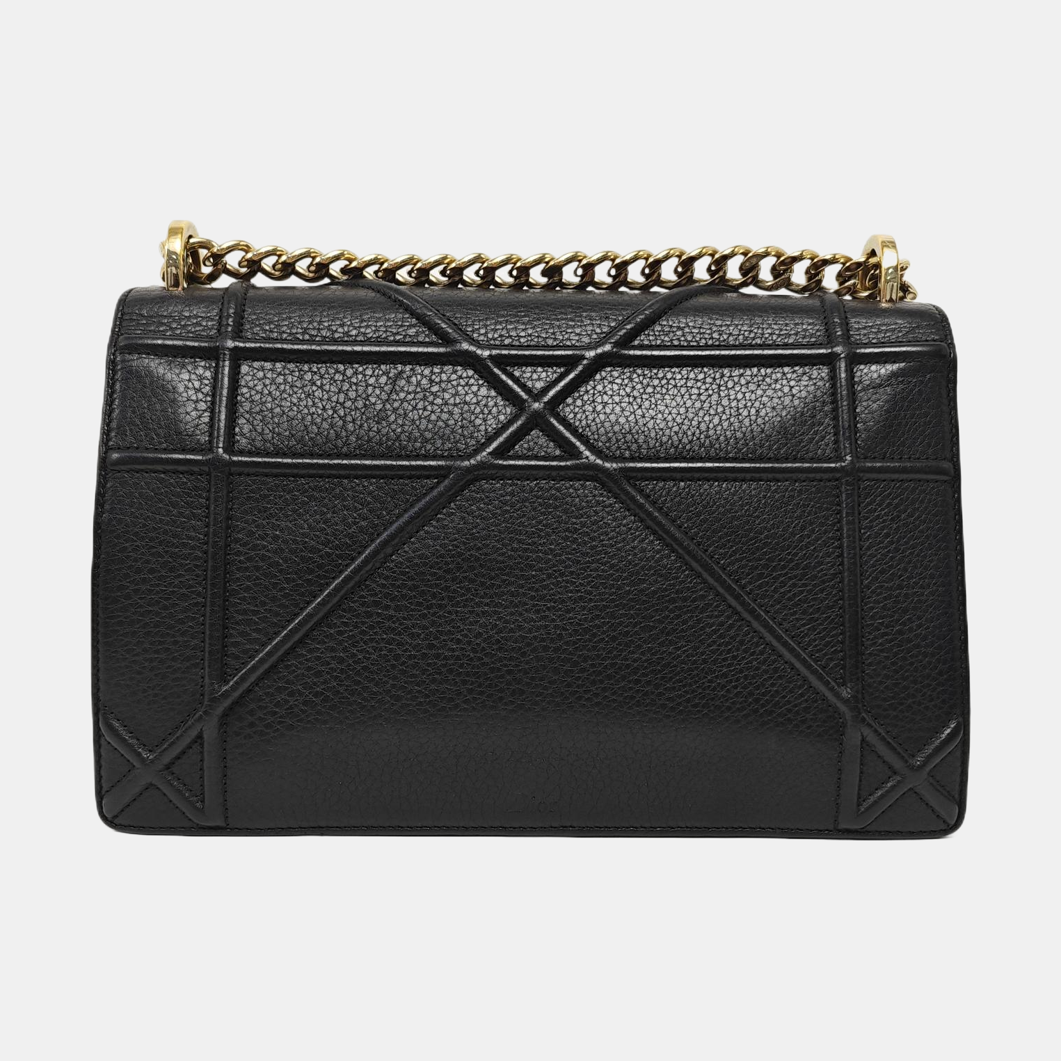 Diorama Medium Cannage Calfskin Black