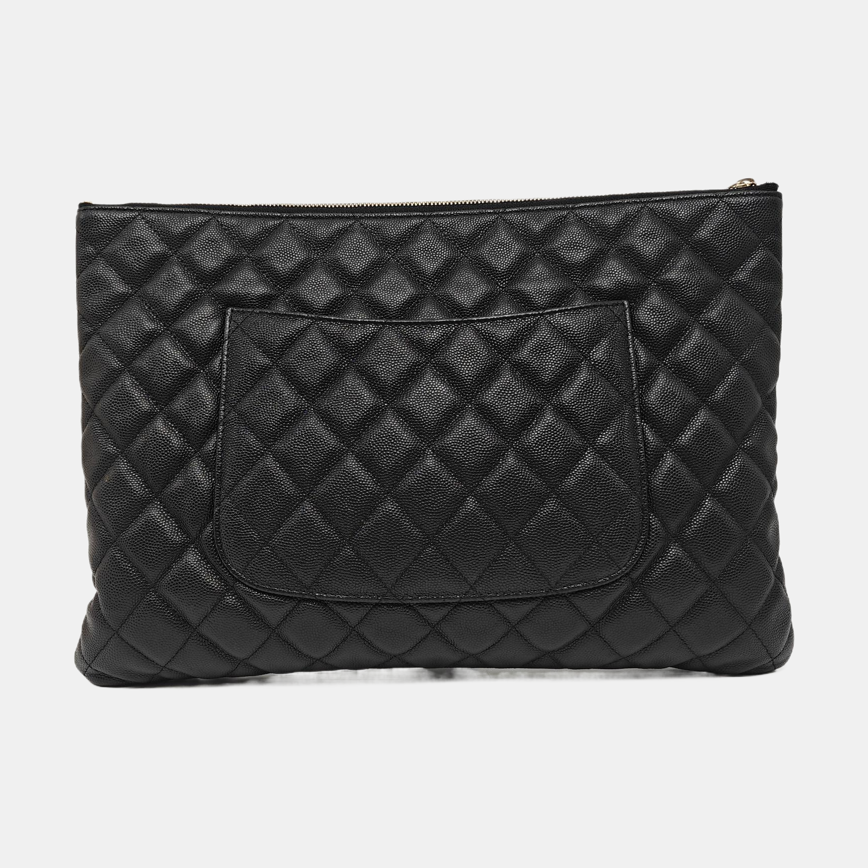 Quilted Grained Calfskin Black