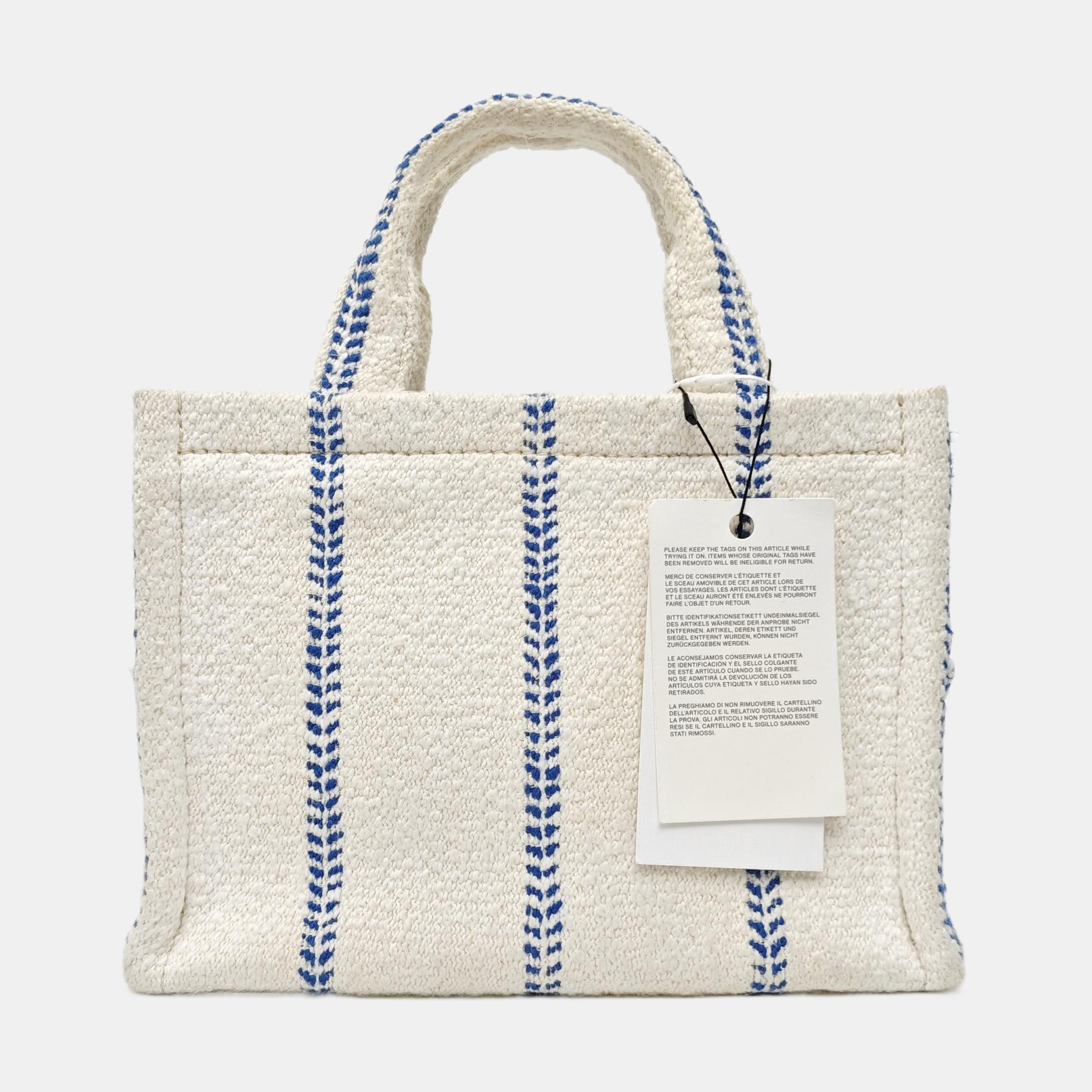 Fabric Tote Bag Small White