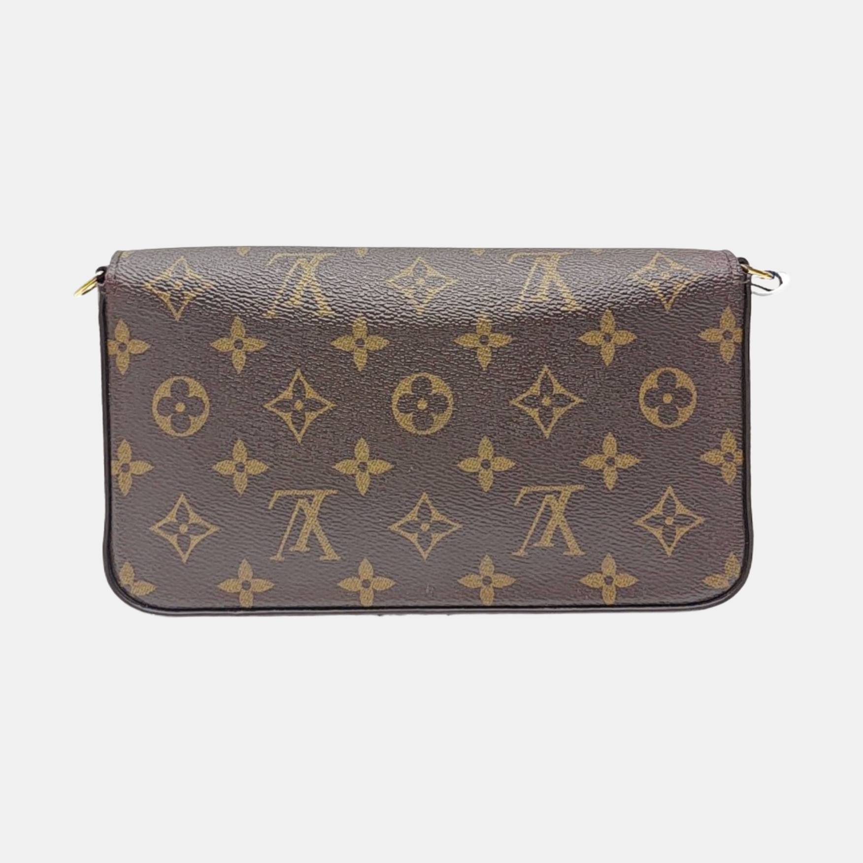 FÉLICIE Monogram Coated Canvas Brown