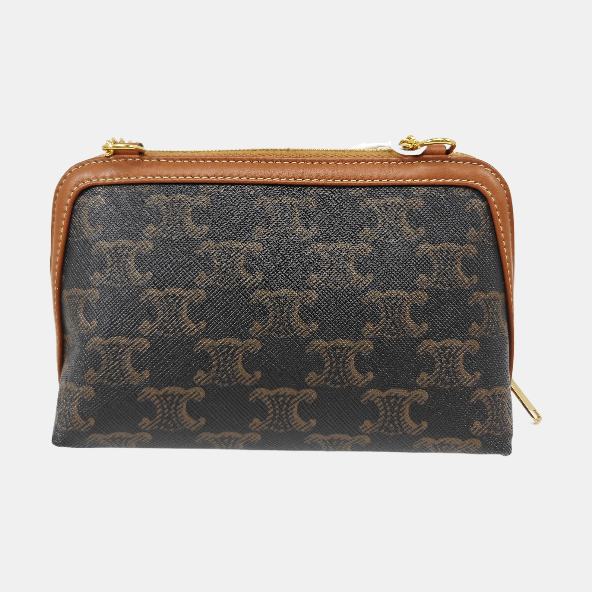 TRIOMPHE Mini Coated Canvas Brown