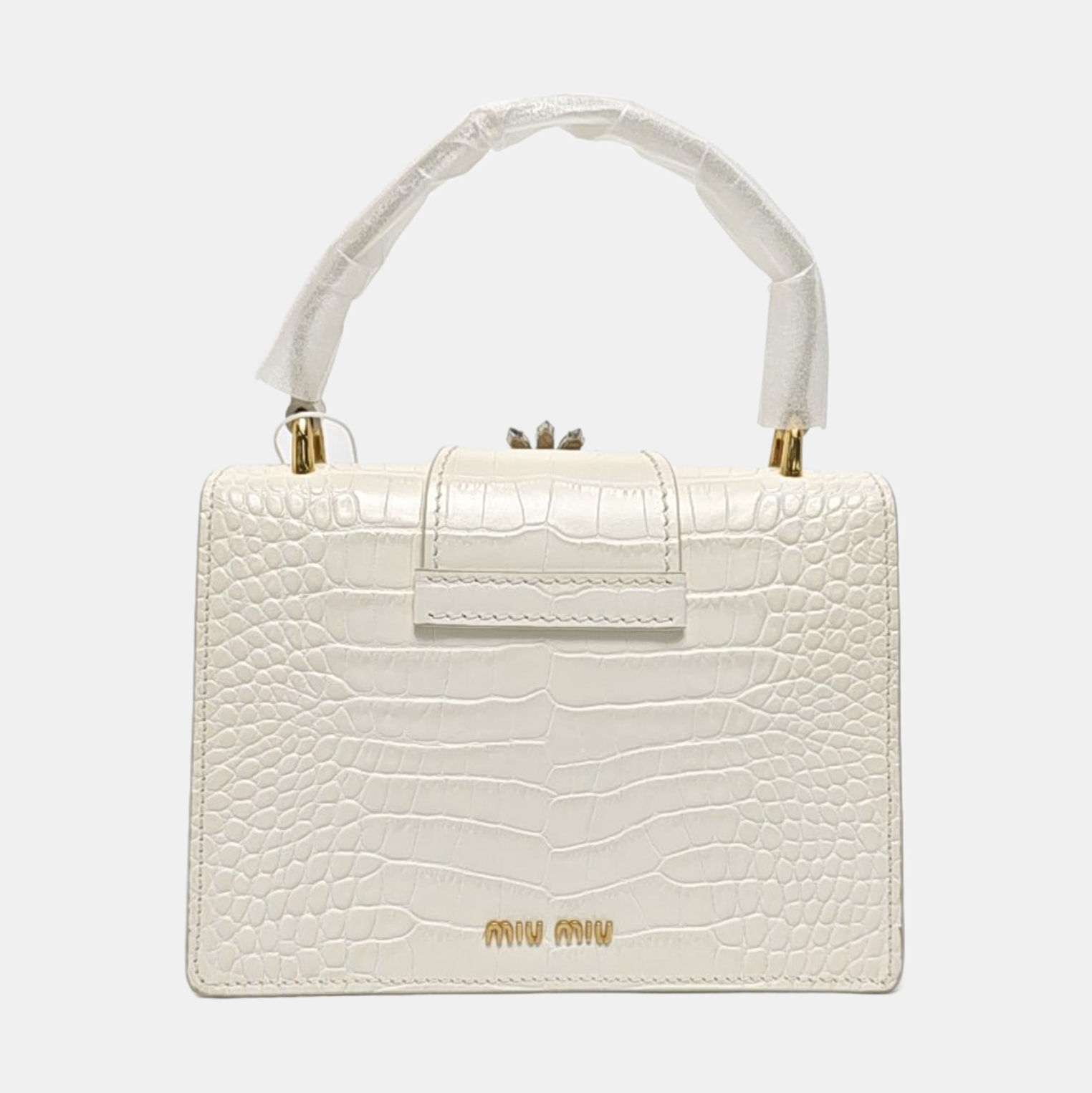 Miu Lady Calfskin White