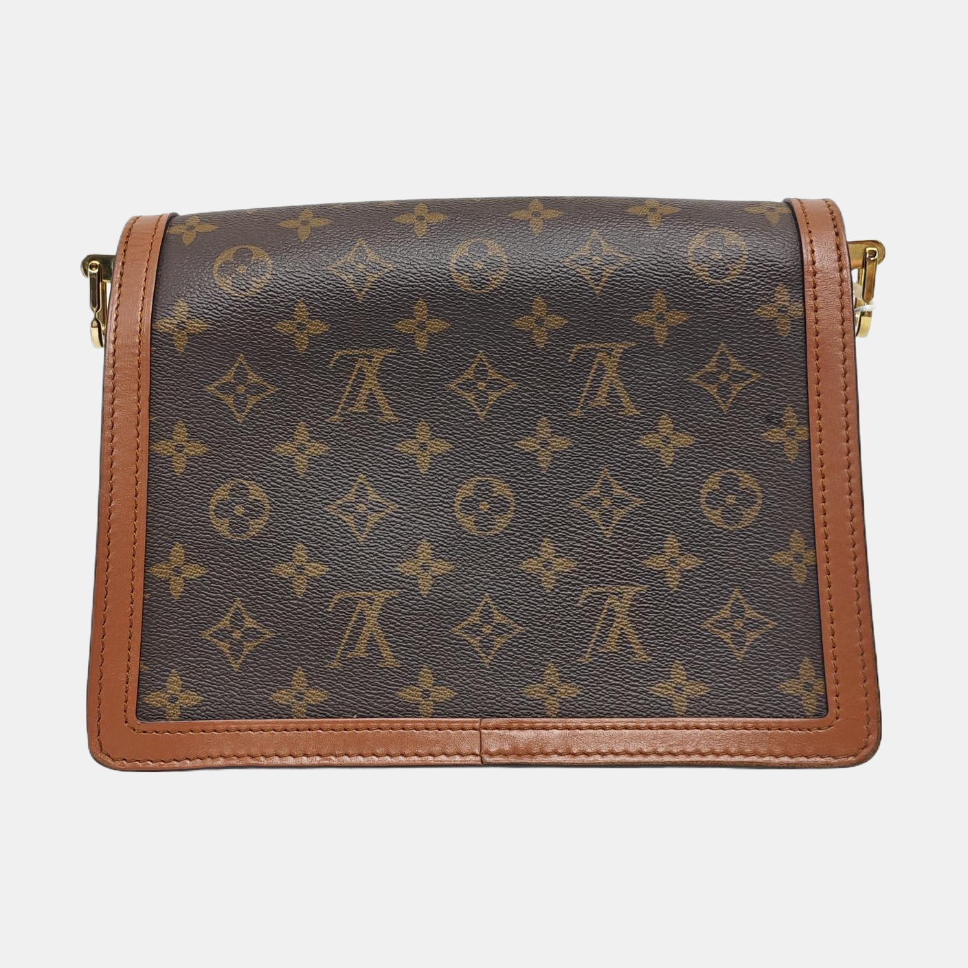 DAUPHINE MM Monogram Coated Canvas Brown