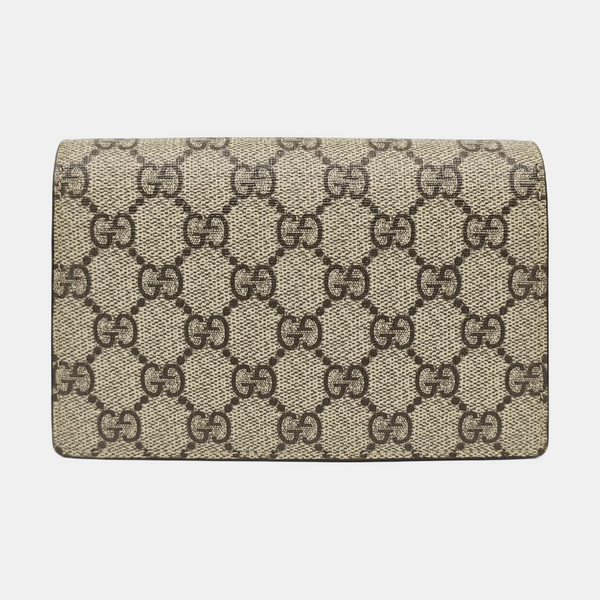 Dionysus Super Mini Monogram Coated Canvas Beige