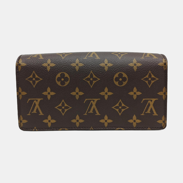 Lily Monogram Coated Canvas Brown